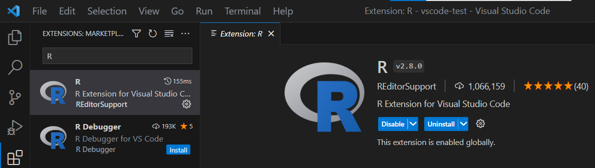 R extension